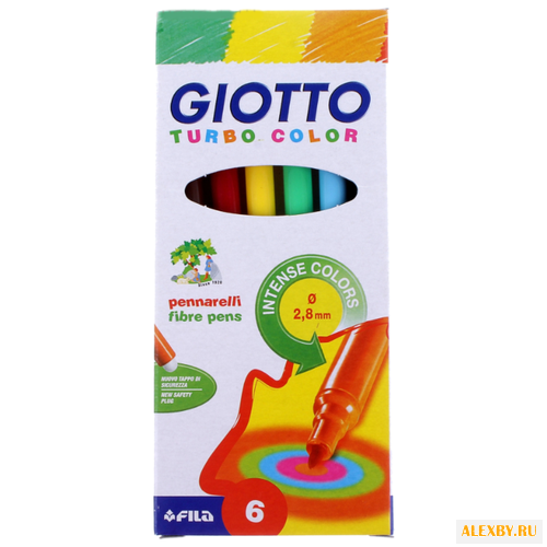 GIOTTO Фломастеры Turbo Color 6