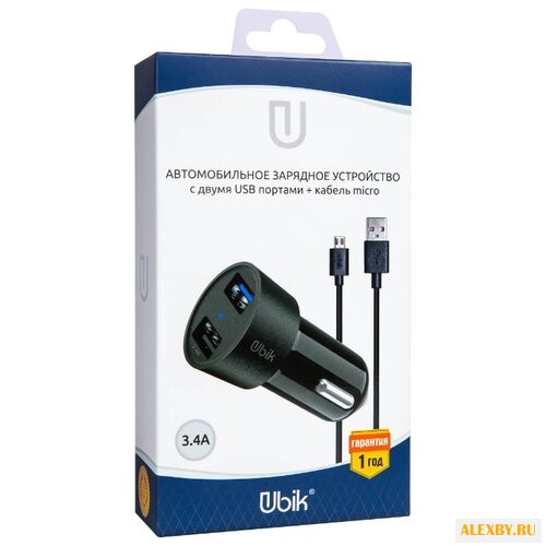 Автомобильная зарядка Ubik UCP23M