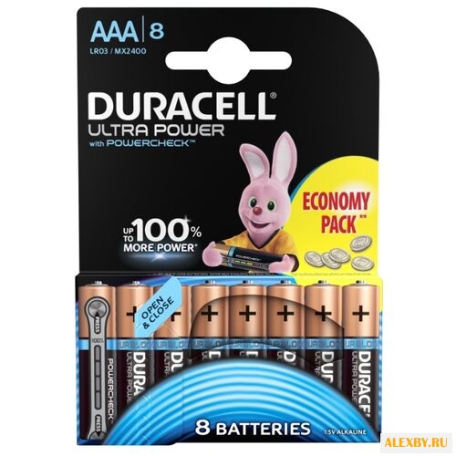 Батарейка AA Duracell LR03-8BL