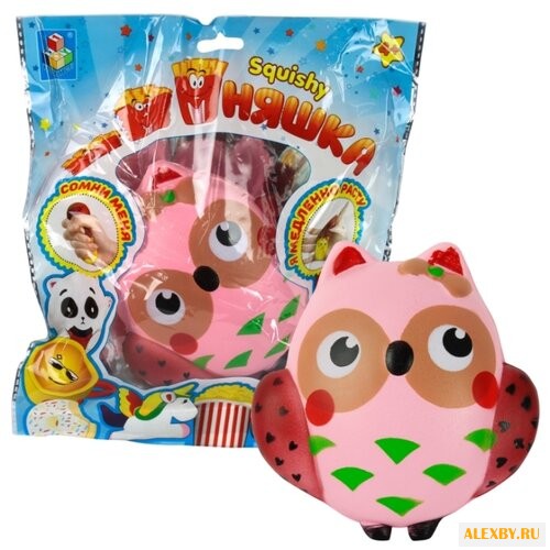 Игрушка-мялка 1 TOY Сова Т12421