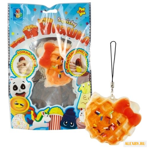 Игрушка-мялка 1 TOY Вафля Т12413