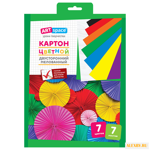 Цветной картон двусторонний