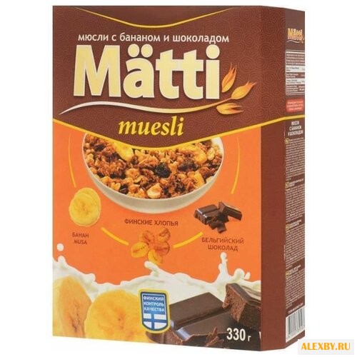 Мюсли Matti хлопья и шарики с
