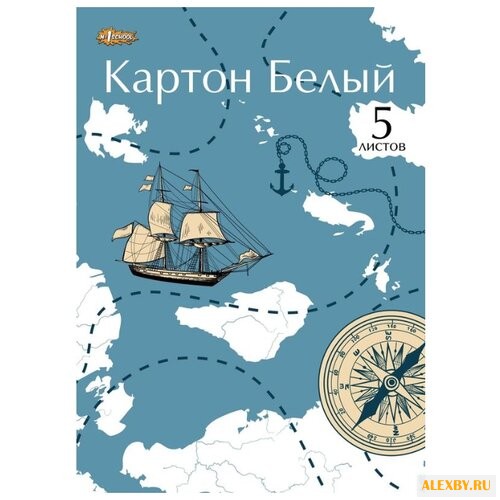 Белый картон Карта