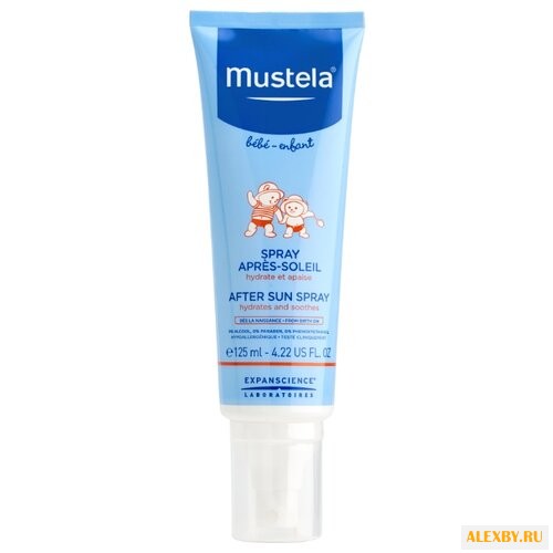 Mustela BeBe спрей после загара