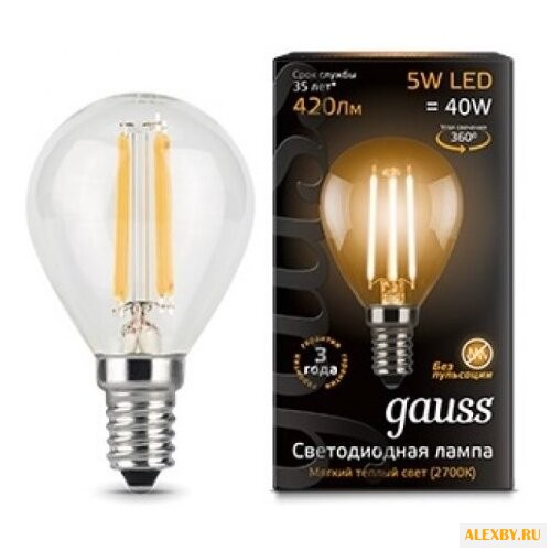 Лампа светодиодная gauss LED