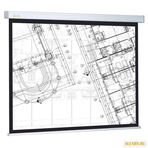 Рулонный матовый белый экран