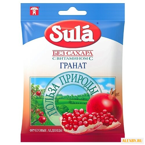 Леденцы Sula Гранат 60 г