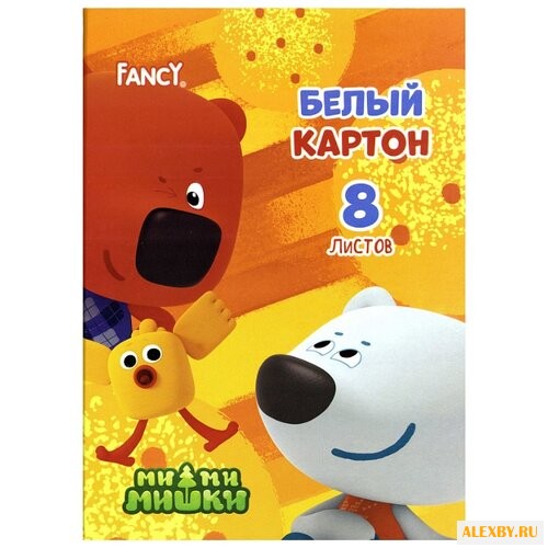 Белый картон Ми-ми-мишки FANCY