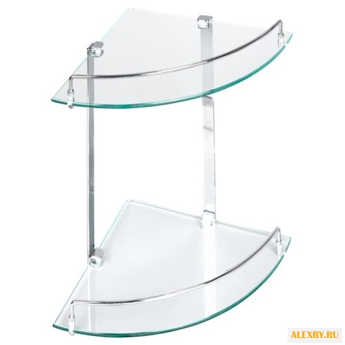 Полка Verran угловая стеклянная