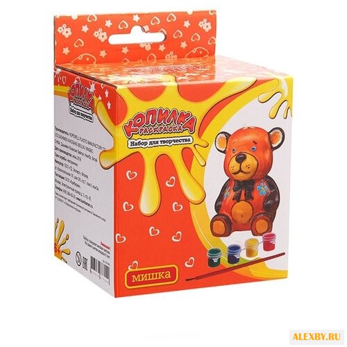 Копилка-раскраска Мишка DIY086