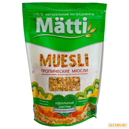 Мюсли Matti хлопья тропические