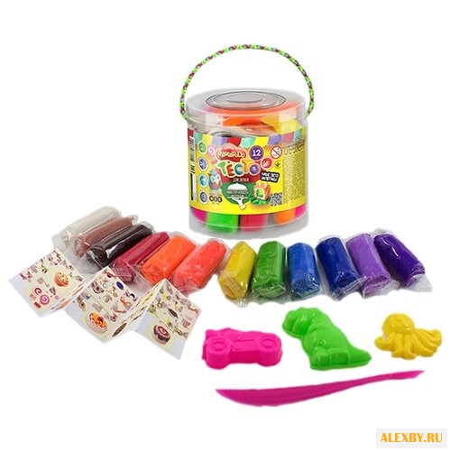 Пластилин Danko Toys 12 цветов