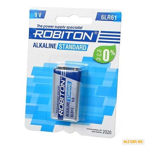 Батарейка Крона ROBITON 6LR61 BL1