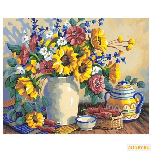 Рыжий кот Картина по номерам