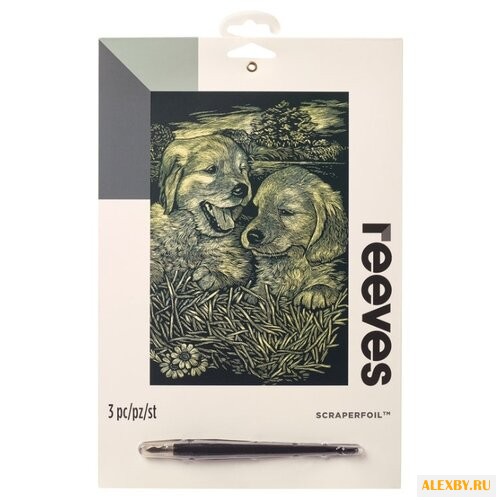 Гравюра Reeves Щенки RVPPCF55