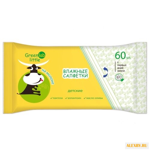 Влажные салфетки GreenLab Детские