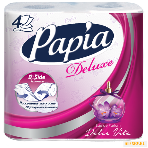 Туалетная бумага Papia Deluxe