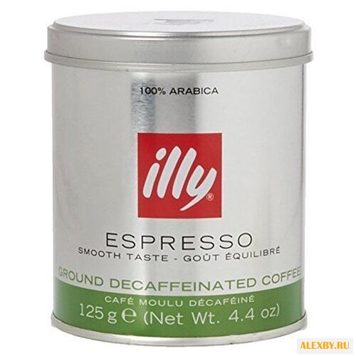 Кофе молотый illy DECAF без