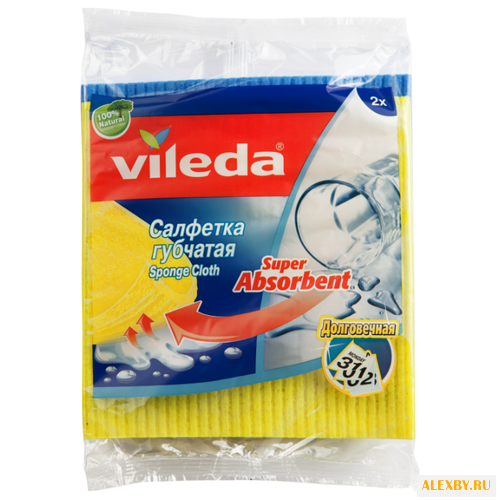 Салфетка Vileda губчатая 2 шт