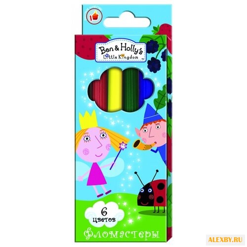 РОСМЭН Фломастеры Бен и Холли 6