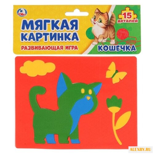 Умка Мягкая аппликация Кошечка