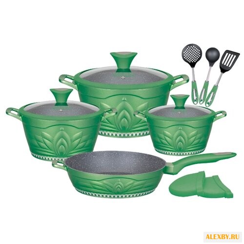 Набор посуды Winner Green