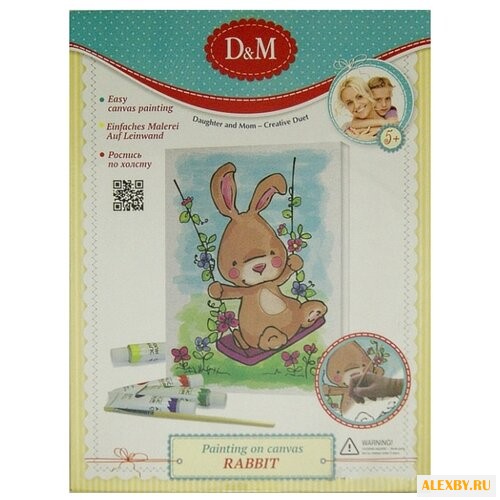 D&M Картина по контурам Кролик