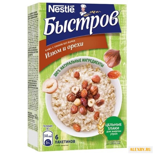Быстров Каша 5 злаков Изюм и