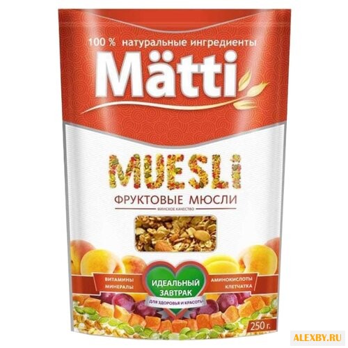 Мюсли Matti хлопья фруктовые