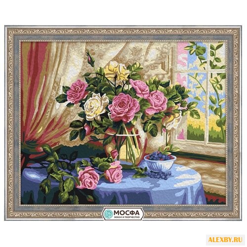 Мосфа Картина по номерам Розы у