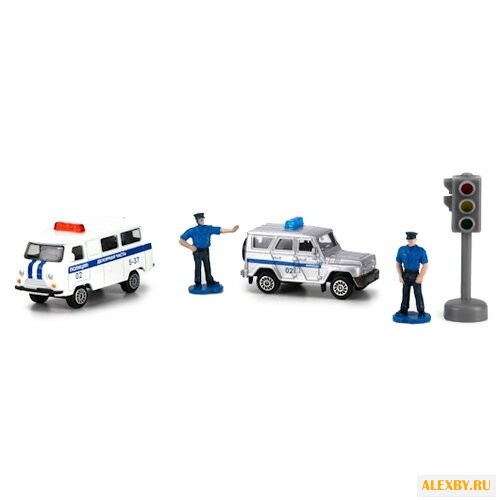 Набор машин ТЕХНОПАРК Полиция с