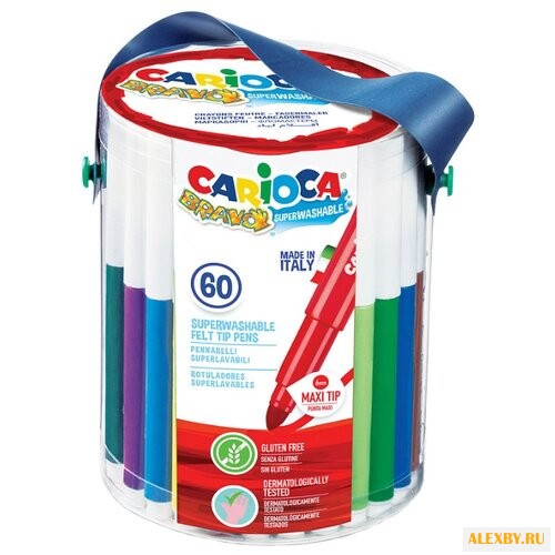 Carioca Фломастеры Bravo 60 шт.