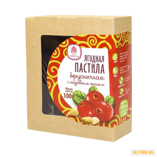 Пастила Сибирский кедр ягодная