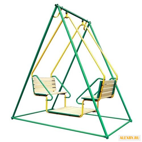 Лидер Качели двойные со спинкой