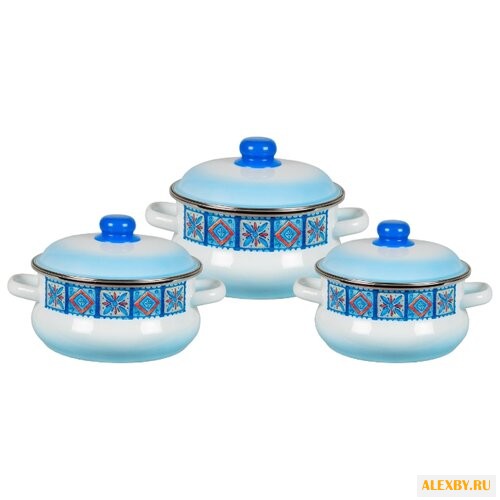 Набор кастрюль СтальЭмаль
