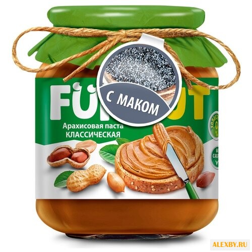Funnut Арахисовая паста с маком