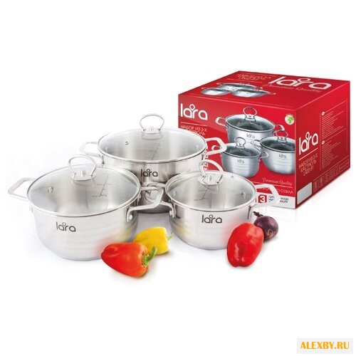 Набор кастрюль LARA LR02-81