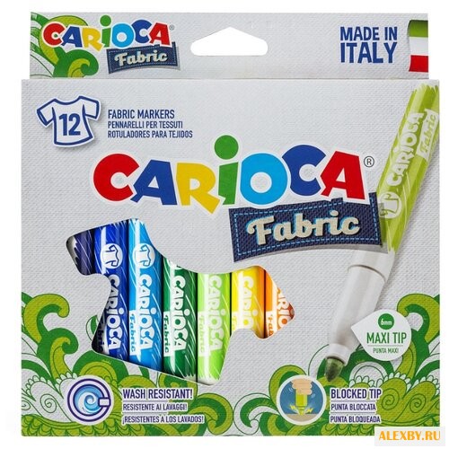 Carioca Фломастеры Fabric 12