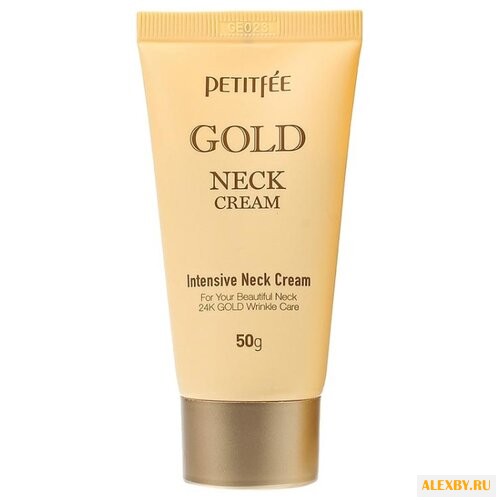 Крем Petitfee для шеи с золотом