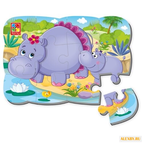 Пазл Vladi Toys Бегемот