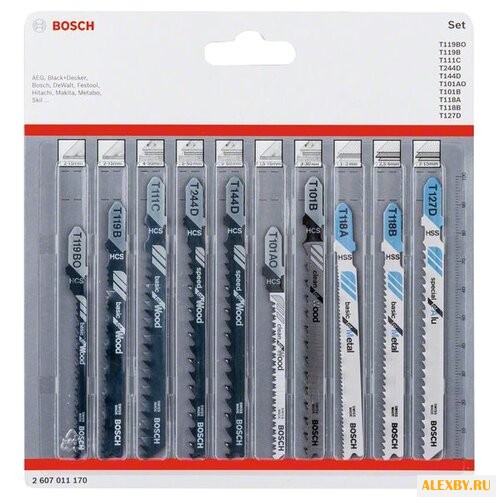 Набор пилок для лобзика BOSCH