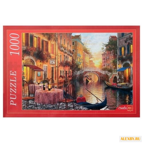Пазл Рыжий кот Вечер в Венеции
