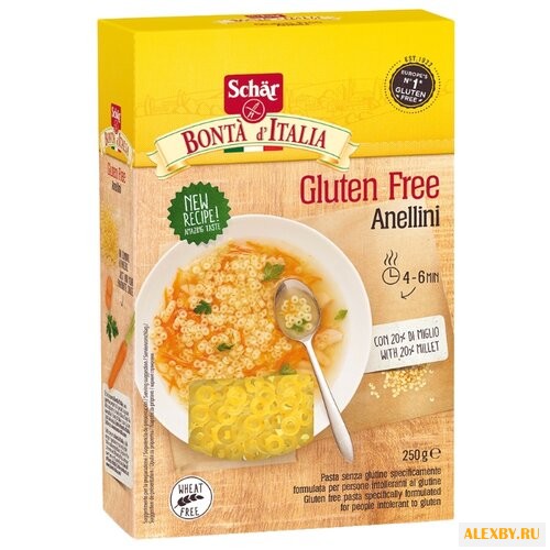Dr. Schar Макароны Anellini без