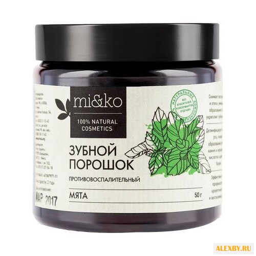 Зубной порошок MI&KO Мята