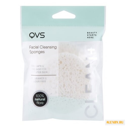 Qvs очищающие спонжи для лица 2