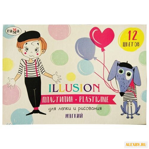 Пластилин Гамма ILLUSION 12