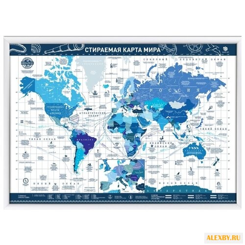 Smart Gift Стираемая карта мира