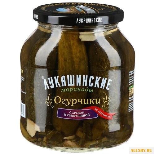 Огурчики с хреном и смородиной