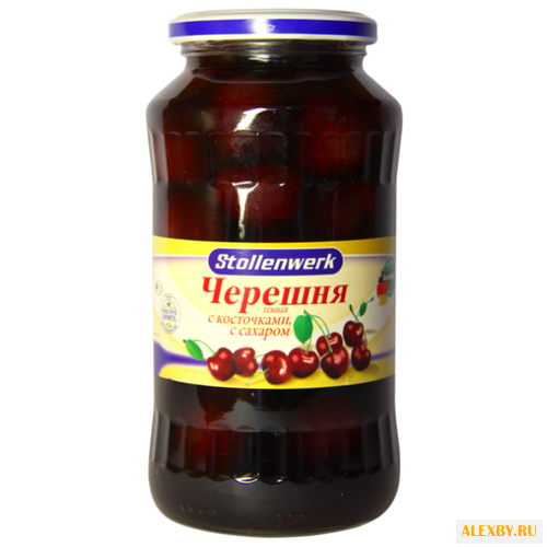 Консервированная черешня темная